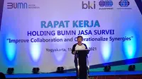 Holding BUMN Jasa Survei menggelar rapat kerja (dok: humas)