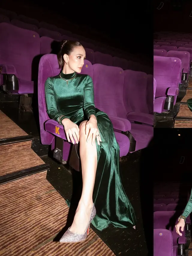 Beda Pesona Mahal Luna Maya Kenakan Busana Velvet, Cara Effortless untuk Tampil Mewah