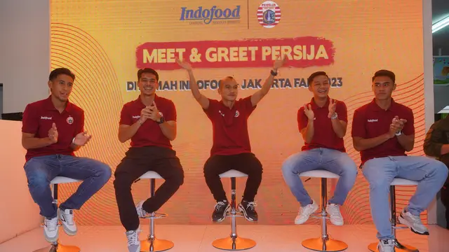 5 Pemain Persija Temui Penggemar di Rumah Indofood yang berada di PRJ 2023