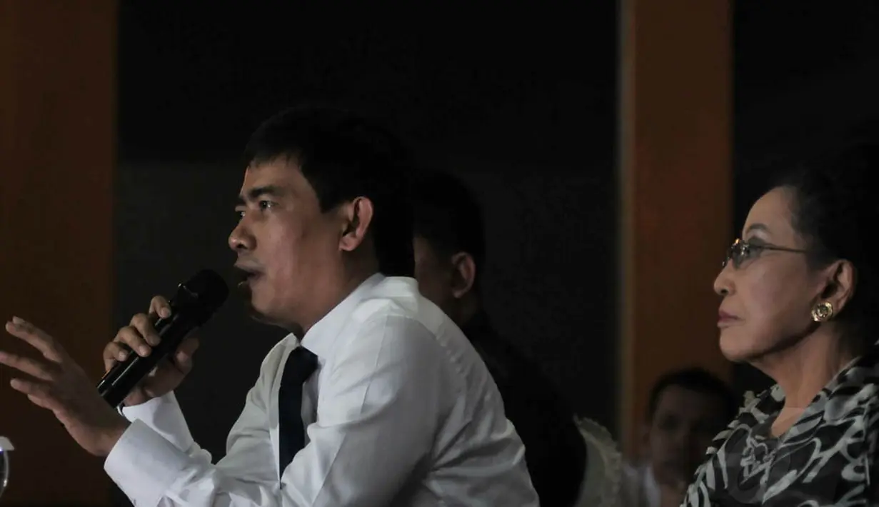 Ketua tim advokasi nasional, Ahmad Rifai mengatakan akan mengawal proses persidangan PHPU di MK agar berjalan semestinya tanpa intervensi siapapun. (Liputan6.com/Johan Tallo)
