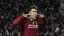 3. Roberto Firmino (Liverpool) - Bersama Liverpool, Firmino mampu menunjukan kelasnya sebagai striker bernomor punggung 9. Tercatat dari 26 penampilannya, striker berumur 28 tahun ini telah mencetak 8 gol dan 7 assist. (AFP/Javier Soriano)