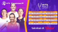 Nonton Link Live Streaming WTA Finals Forth Worth di Vidio 1-6 November : Banyak Pemain Kelas Dunia