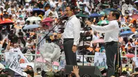 Dalam orasinya, Anies Baswedan-Muhaimin Iskandar terus menyuarakan perubahan. (Liputan6.com/Herman Zakharia)