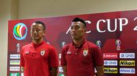 Konferensi Pers PSM Vs Lao Toyota di Hotel Lor In, Sentul, Kabupaten Bogor, Selasa (12/3/2019).