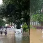 Banjir menerjang hampir 10 lokasi di Kota Bandung, Jawa Barat, akibat hujan yang turun dengan jangka waktu lama, Jumat (28/10/2016). (Foto: Staf Pusdalops BPBD Jabar)