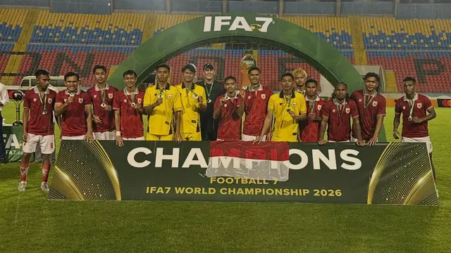 Indonesia Ukir Sejarah di Kejuaraan Dunia Sepak Bola 7x7 2026, Raih Medali Perak dan Depak Brasil