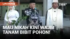 Kurangi Dampak Abrasi, Pemdes Surodadi Wajibkan Pengantin Tanam Bibit Pohon