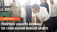 Uji coba program makan bergizi gratis terus dilakukan, kali ini dilakukan di salah satu sekolah dasar negeri di kawasan Cipayung, Jakarta Timur.