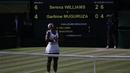 Ekspresi Serena Williams sesaat setelah memenangi Wimbledon 2015. (AP Photo/Pavel Golovkin)