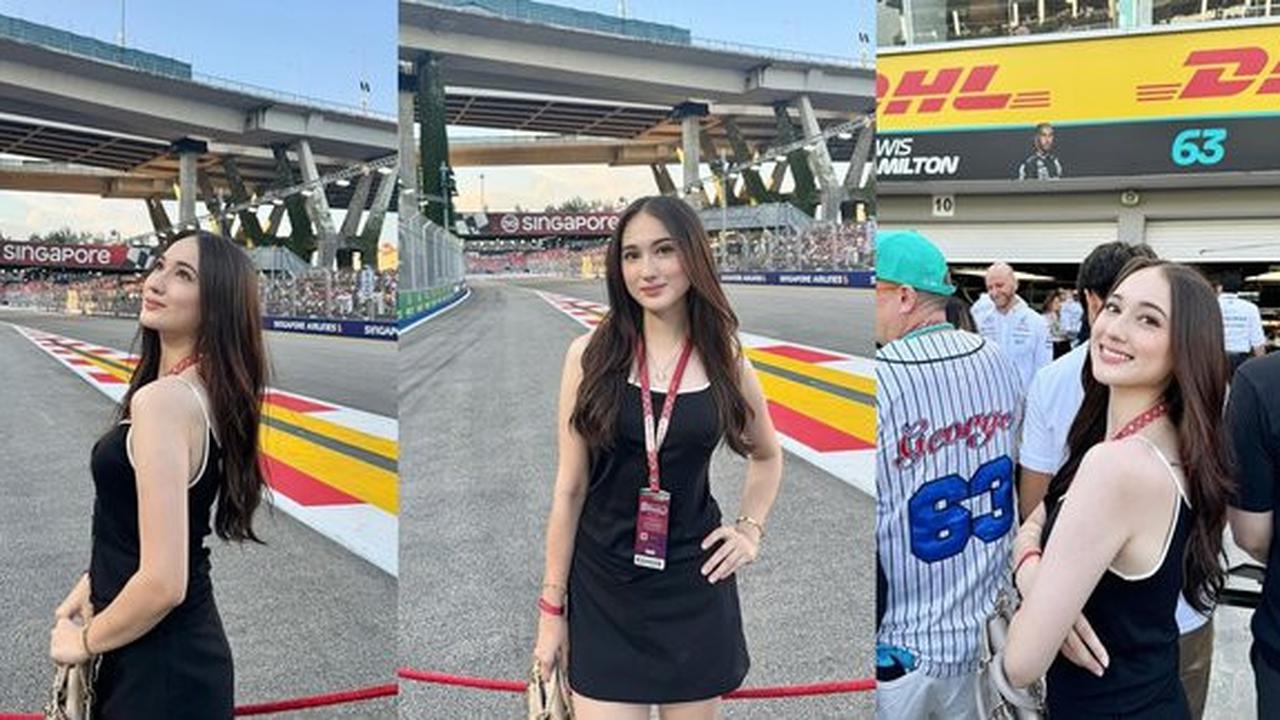 Potret Laura Moane Menyaksikan F1 di Singapura, Banyak yang Mendoakan Agar Mendapatkan yang Lebih Baik
