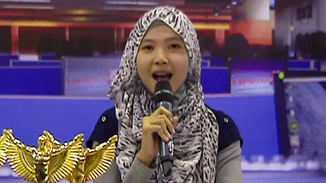 Firli Alifia Peserta Presenter Liputan6 di International Broadcaster Expo 2013