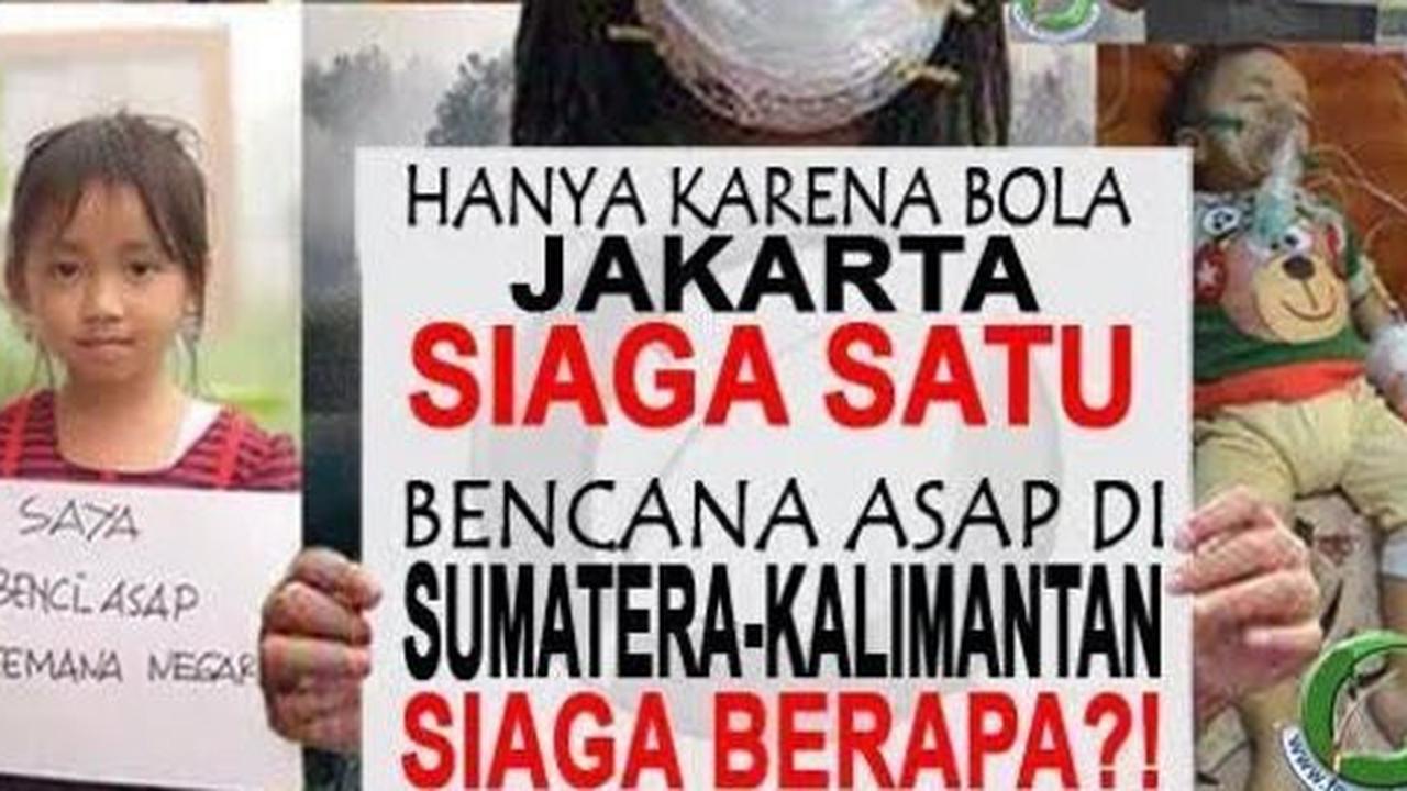 Final sepakbola bikin Jakarta siaga 1, kabut asap siaga berapa?