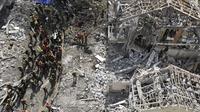 Serangan tersebut terjadi hanya beberapa jam setelah rudal Amerika Serikat menghantam tiga fasilitas nuklir utama Iran. (AP/Oded Balilty)