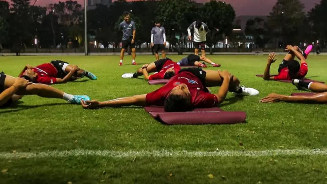 Latihan itu digelar sebagai persiapan tampil di fase pertama Kualifikasi Piala Dunia 2023 melawan timnas Brunei Darussalam pada 12 dan 17 Oktober 2023 mendatang.
