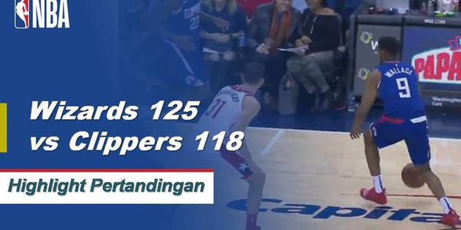 Cuplikan Pertandingan NBA : Wizards 125 vs Clippers 118