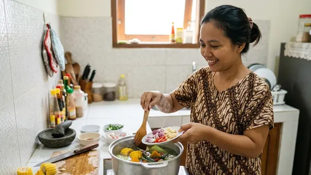 Resep Sayur Asem Bumbu Iris/AI Generated