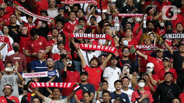 Ribuan Suporter Saksikan Keunggulan Indonesia atas Kamboja