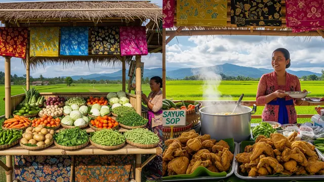 Menjual Sayur Sop Mentah dan Ayam Goreng Rumahan