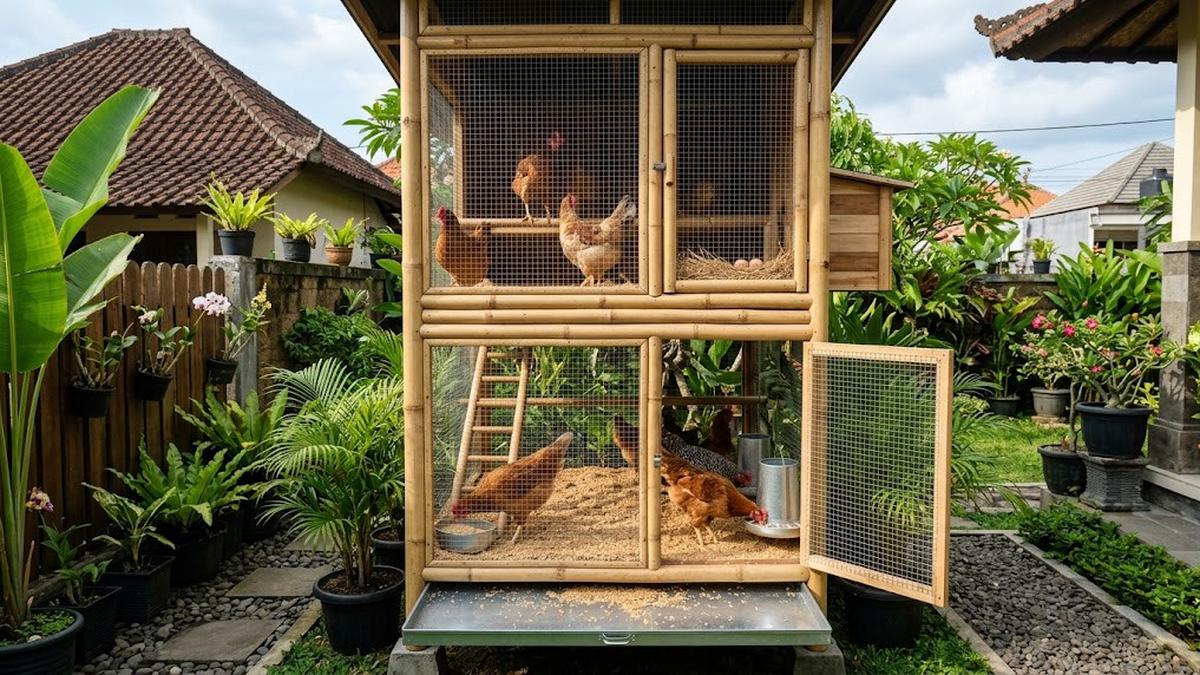 Kandang Ayam Tidak Harus Kumuh, 7 Model Ini Justru Terlihat Rapi di Lahan Kecil