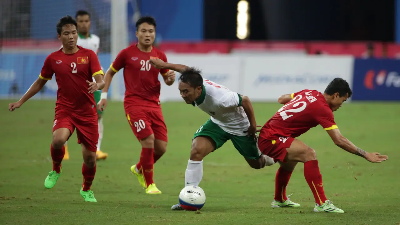 Indonesia vs Vietnam di perebutan medali perunggu sepak bola SEA Games 2015 Singapura
