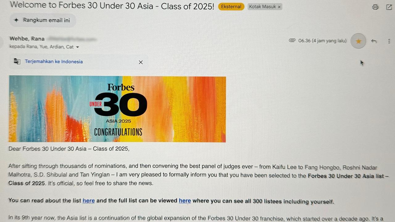Forbes Pilih Jess No Limit Masuk 30 Under 30 Asia, Kok Bisa?