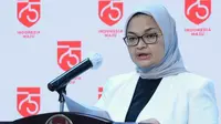 Kepala BPOM Penny K Lukito menyampaikan kerjasama vaksin COVID-19 Sinopharm - G42 dengan Uni Emirat Arab saat ini sudah ada kesepakatan saat konferensi pers di Istana Kepresidenan Jakarta, Selasa (1/9/2020). (Dok Biro Sekretariat Presiden)