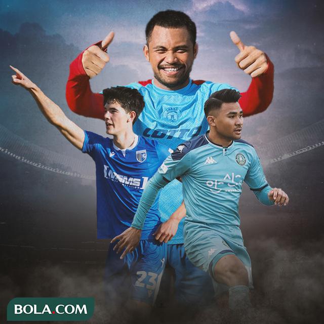 Ilustrasi - Elkan Baggott, Asnawi, Saddil Ramdani