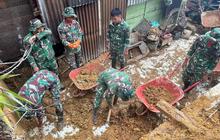 Kodam I/BB Gencarkan Pembersihan Pascabencana Longsor di Taput
