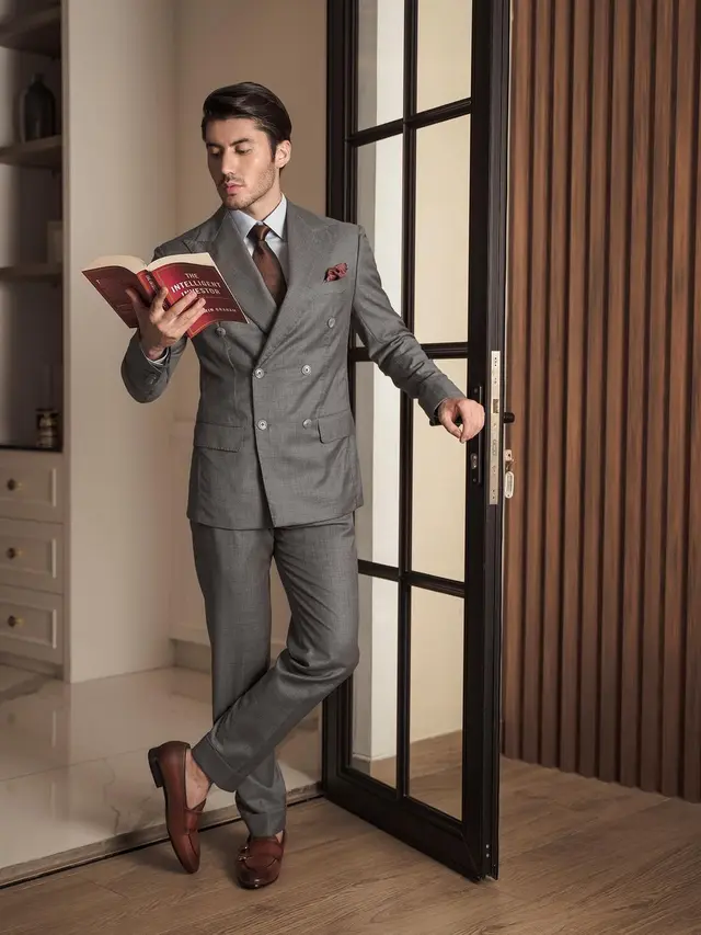 7 Gaya Valentino Peter dengan Setelan Jas yang Ini Tampil Stylis