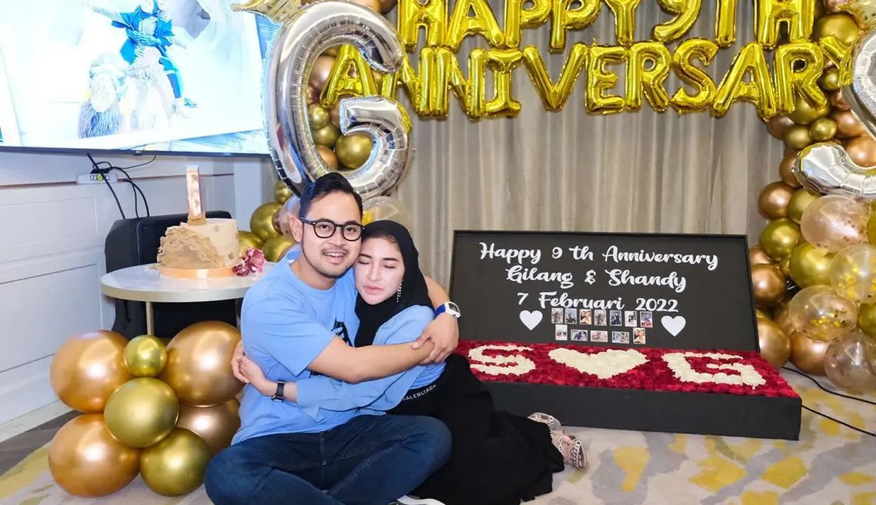 Gilang Permana dan Shandy Permanasari (Instagram/shandypurnamasari)