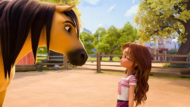 Interaksi Spirit dan Lucky dalam Spirit Untamed. (Foto: Dok. DreamWorks Animations/ IMDb)