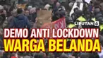 Ribuan warga Amsterdam, Belanda turun ke jalan menolak lockdown yang diberlakukan pemerintah. Demonstrasi berakhir ricuh saat petugas mencoba membubarkan kerumunan.