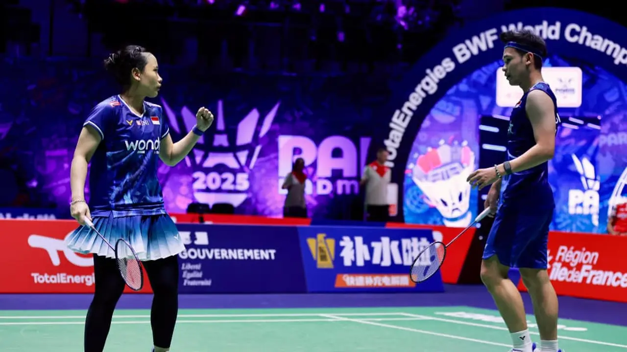 Rinov Rivaldy/ Pitha Haningtyas Mentari - Kejuaraan Dunia Bulu Tangkis 2025 - Bulu Tangkis