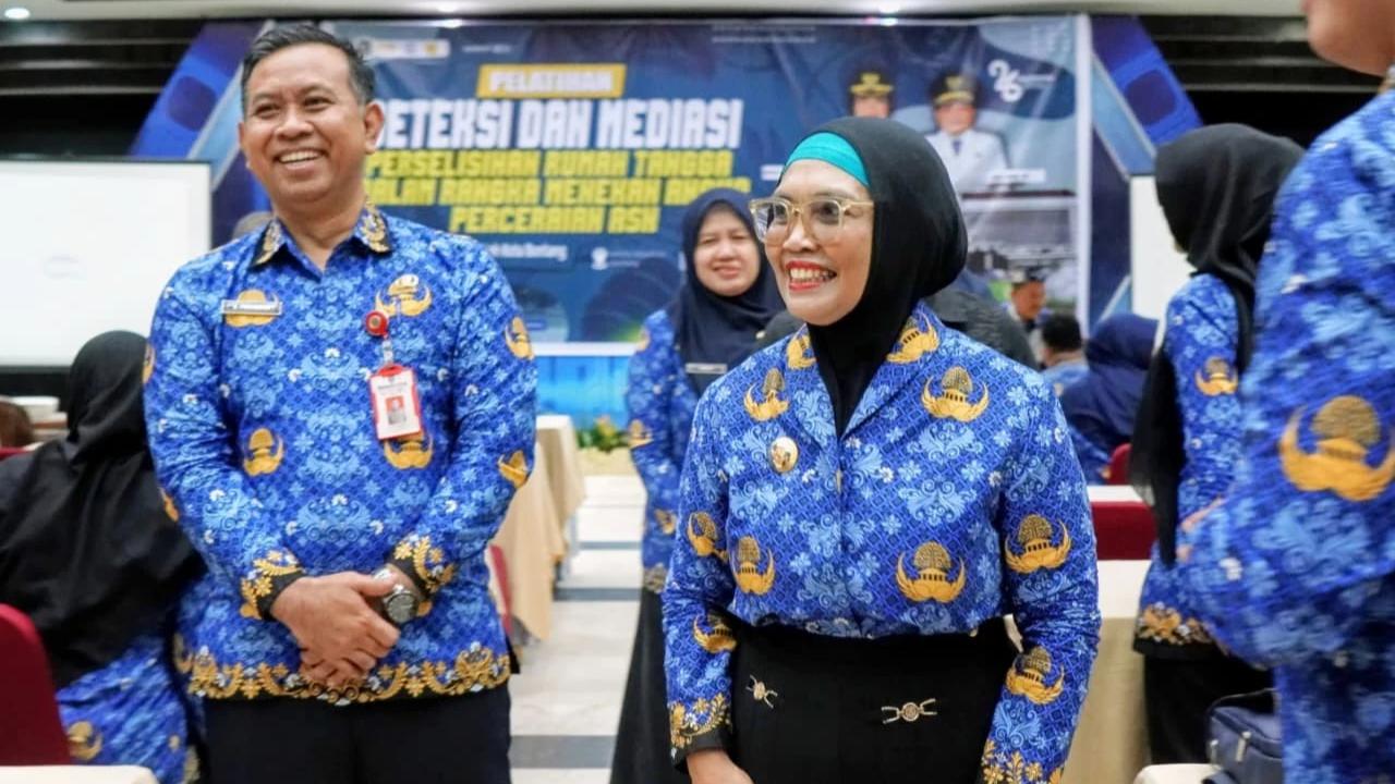 Wali Kota Bontang, Neni Moerniaeni saat acara Pelatihan Deteksi dan Mediasi Perselisihan Rumah Tangga bagi ASN