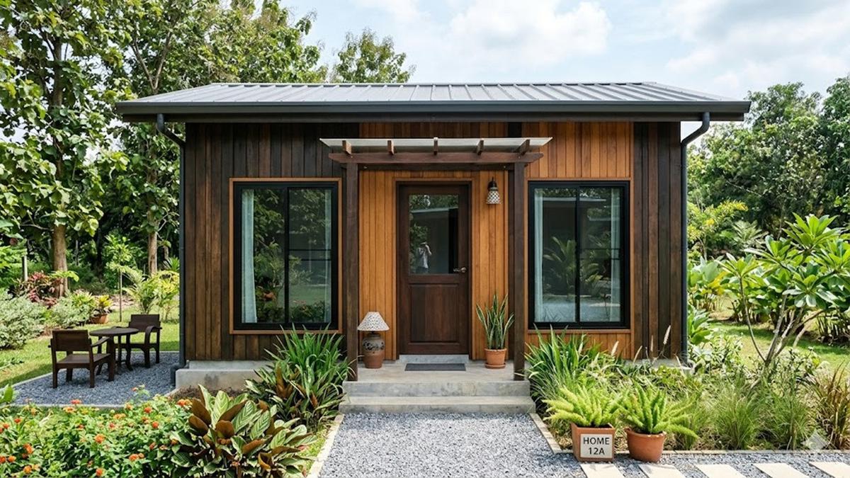 7 Rumah Semi Permanen 5x6 Low Budget Tapi Terlihat Modern, Desain Mungil tapi Elegan dan Nyaman