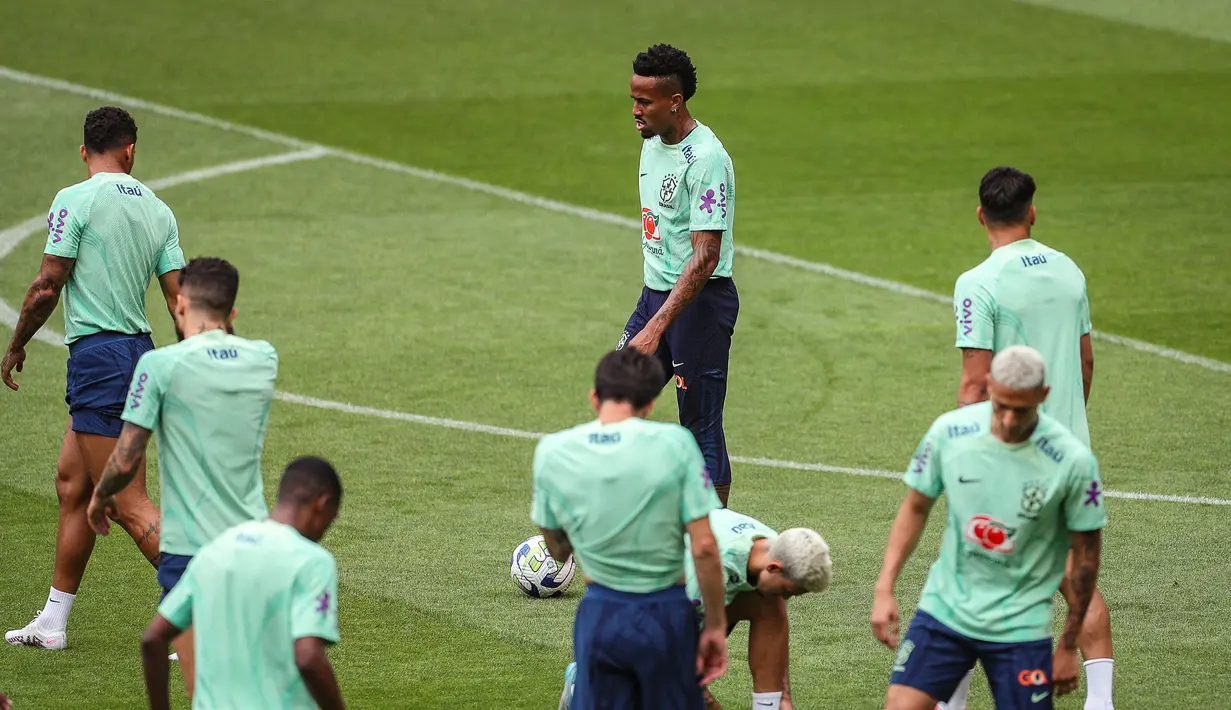 Laga uji coba Brasil vs Senegal dari Stadion Jose Alvalade ini akan live Rabu, 21 Juni 2023, jam 02:00 WIB. (Photo by CARLOS COSTA / AFP)
