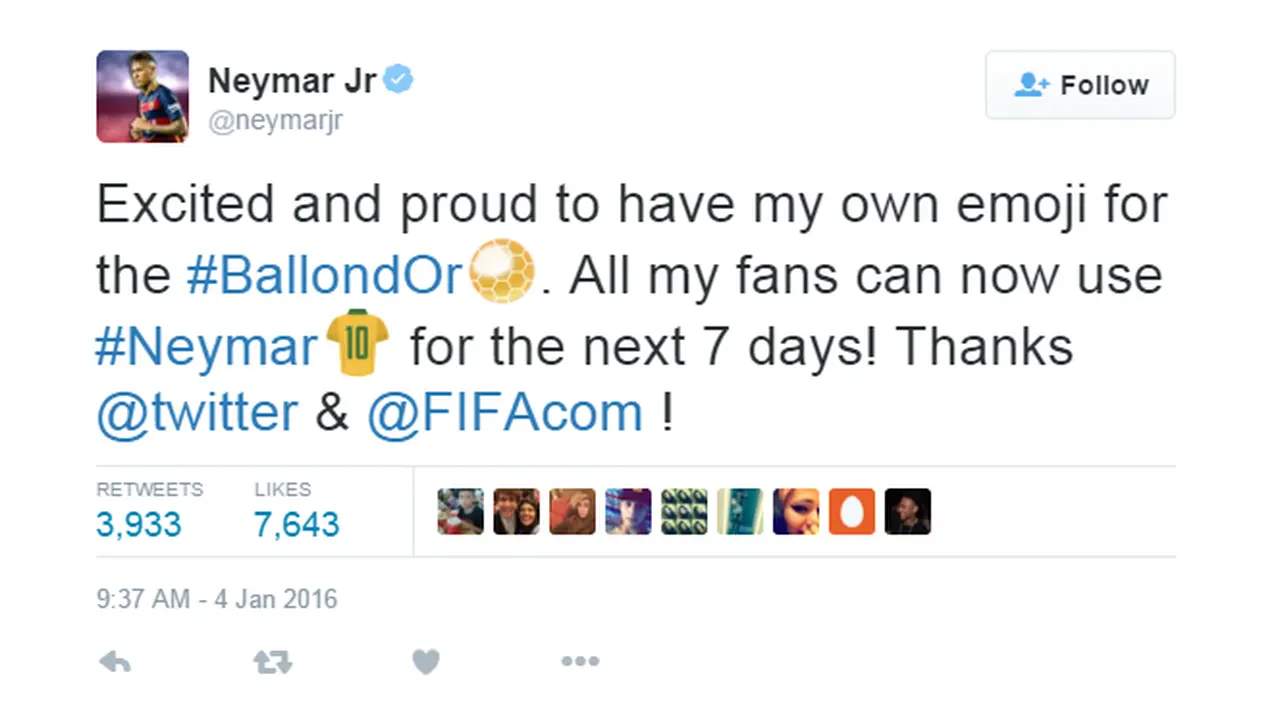 Keren, Ada Emoji FIFA Ballon D'Or di Twitter