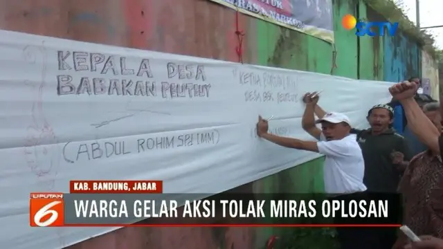 Warga Cicalengka, Bandung, Jawa Barat, tolak miras oplosan dengan kumpulkan 1.000 tanda tangan.