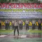 Apel gelar pasukan pengamanan ketupat otanaha 2022 di halaman Polda Gorontalo