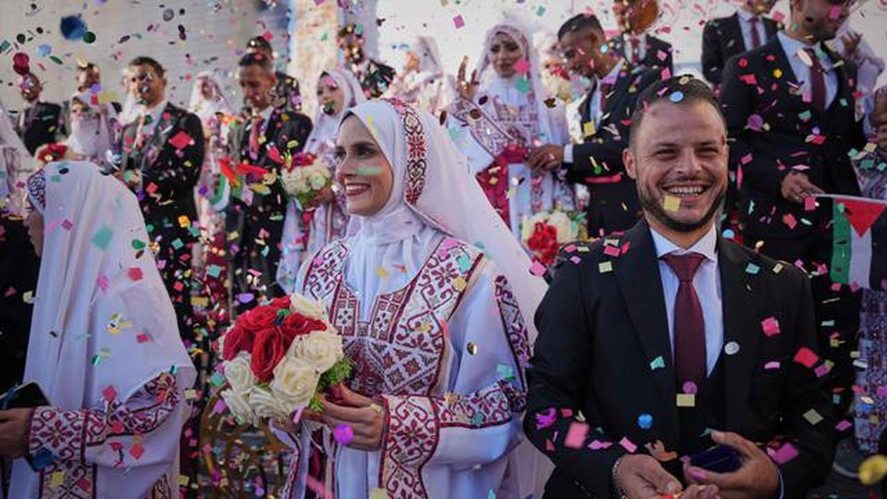 Pernikahan Massal 54 Pasangan di Gaza: Simbol Keteguhan dan Harapan Baru