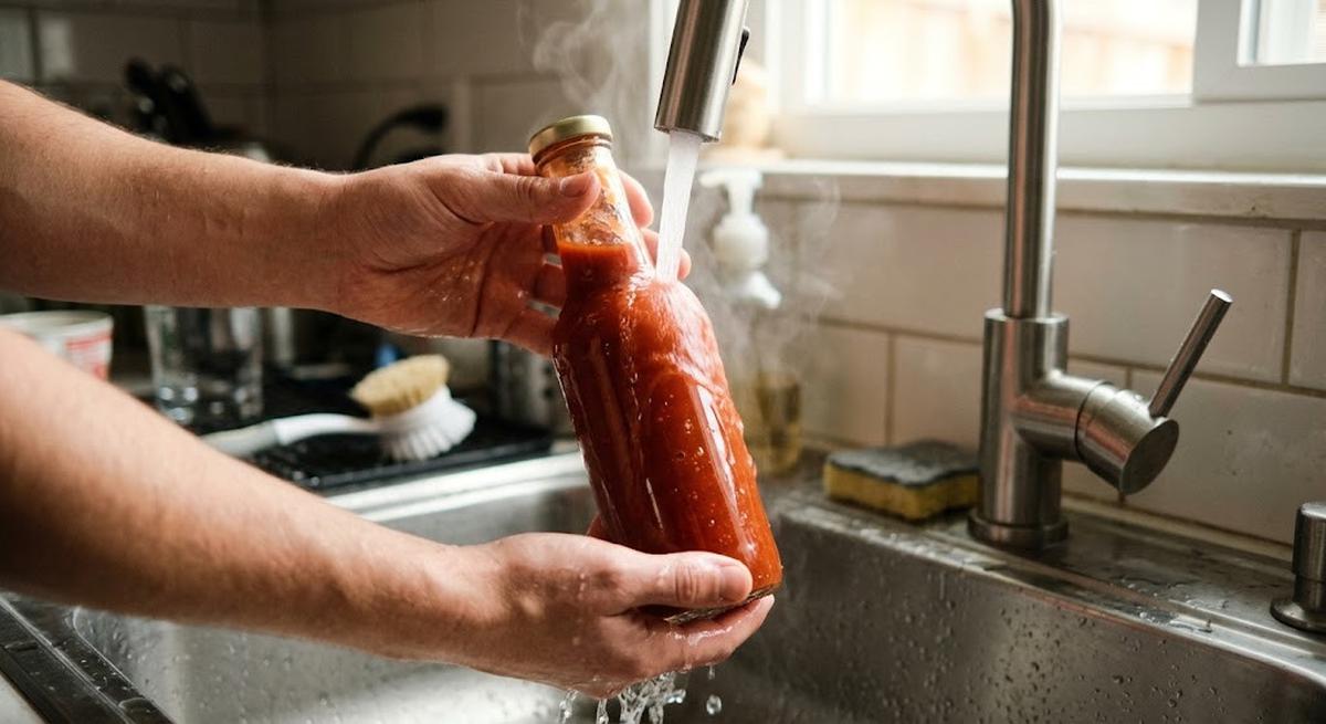 Cara Mengambil Saus Sambal yang Sulit Keluar dari Botol