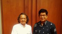 Laksamana Sukardi (LS), menggandeng seniman Harry Tjahjono  untuk membuat konten youtube ramah anak. (IST)