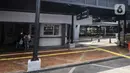 Suasana di area Stasiun Tebet, Jakarta, Senin (6/9/2021). Penataan kawasan Stasiun Tebet yang hampir rampung itu demi mendukung integrasi antarmoda transportasi di Jakarta. (Liputan6.com/Johan Tallo)