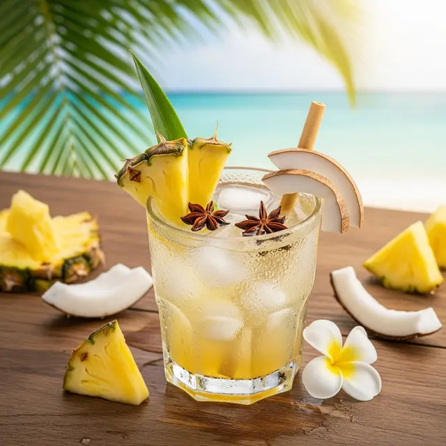 Ilustrasi Aqua Nanas Kelapa
