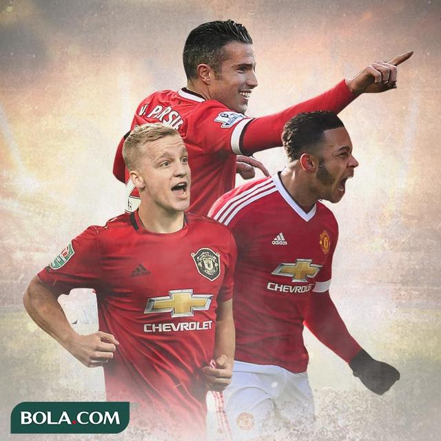 Manchester United - Donny van de Beek, Memphis Depay, Robin van Persie