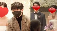 Momen saat Choi Woo Shik datang ke pernikahan mantan pacarnya pada 2022 lalu. (Foto: KBIZoom)