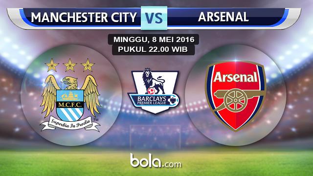 Manchester City vs Arsenal (bola.com/Rudi Riana)