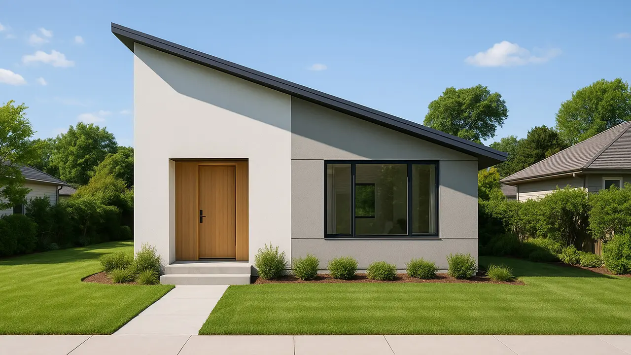 Rumah Minimalis 1 Lantai Atap Miring