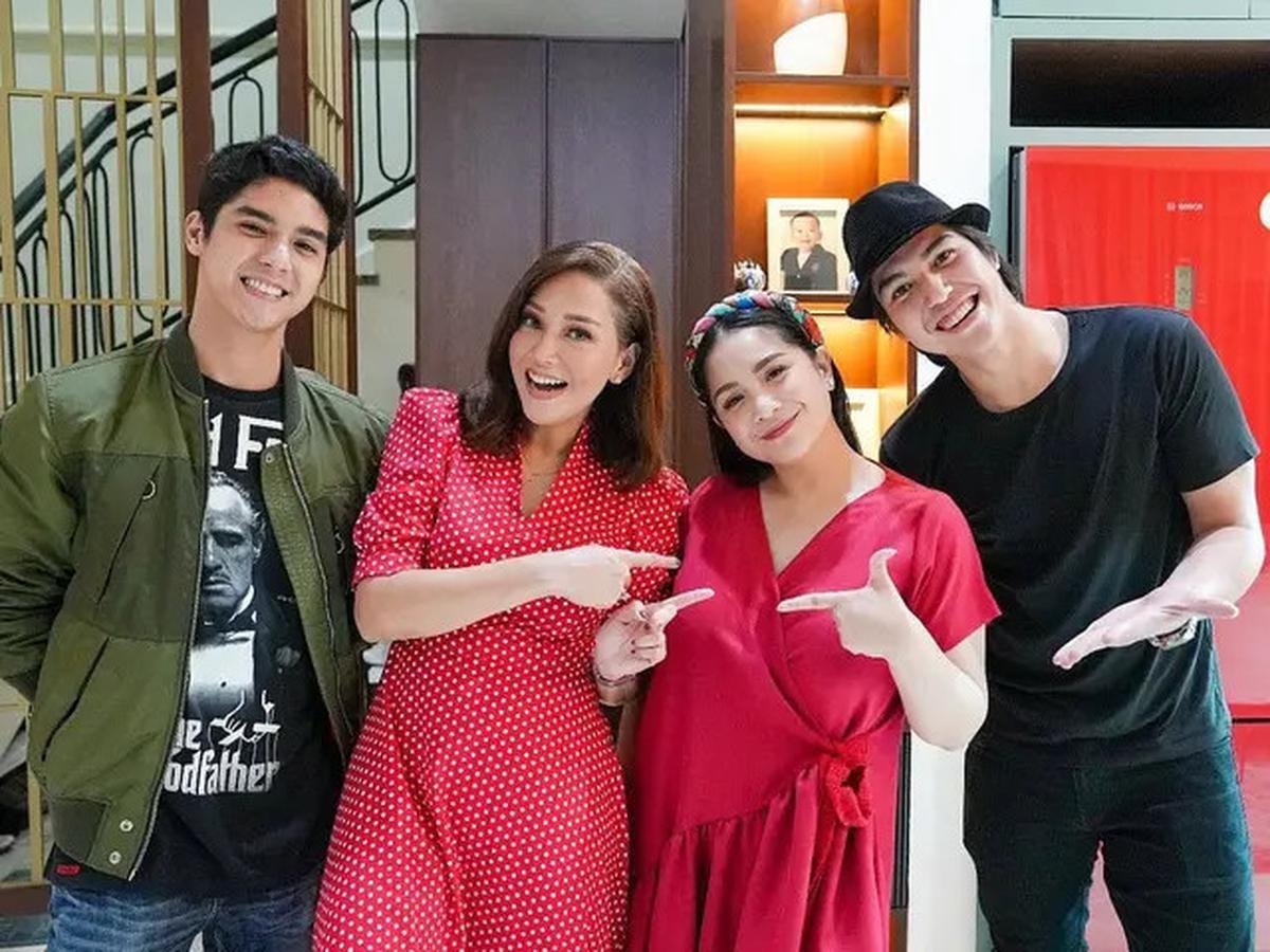 Pesona Maia Estianty Pakai Busana Warna Merah, Tampil Elegan dan Berani
