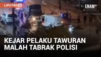 Tiga personel Patroli Raimas Polresta Padang mengalami patah tulang usai ditabrak ambulans masjid yang digunakan oleh warga untuk mengejar pelaku tawuran.